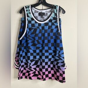 No Boundaries men's mesh tank top and shorts set